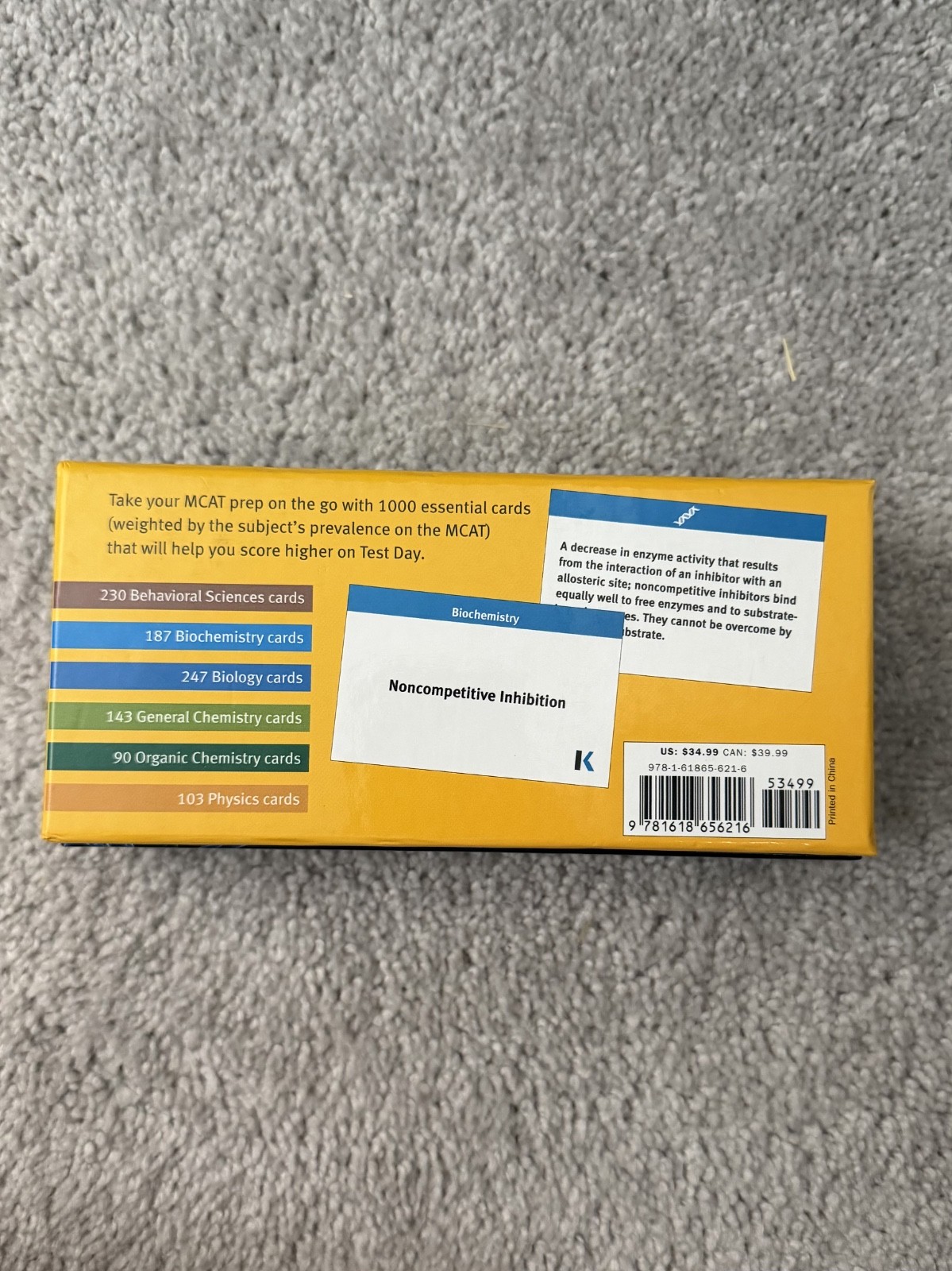Kaplan MCAT Flashcards 3rd Edition