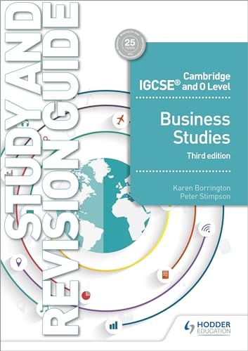Cambridge IGCSE and O Level Business Studies Study and Revision