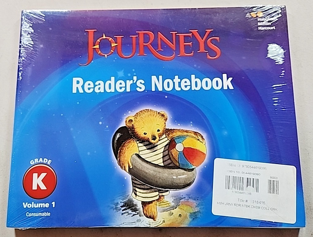 Journeys Grade Kindergarten K Reader’s Notebook Volumes 1-2 Set HMH New