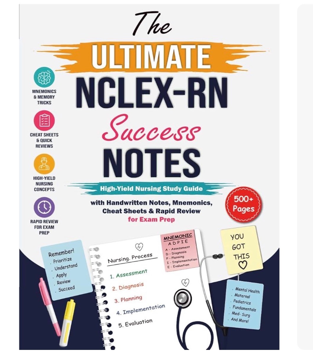 The Ultimate NCLEX-RN Success Notes: High-Yield Nursing Study Guide with Handwri