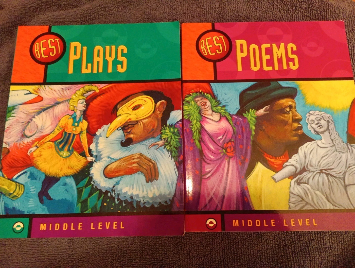 Set Of 2 Middle Level Best Poems & Plays, Jamestown, Homeschool