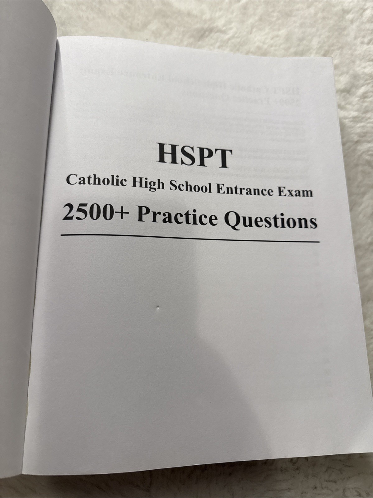 HSPT: 2500+ Practice Questions by James, Lisa Book