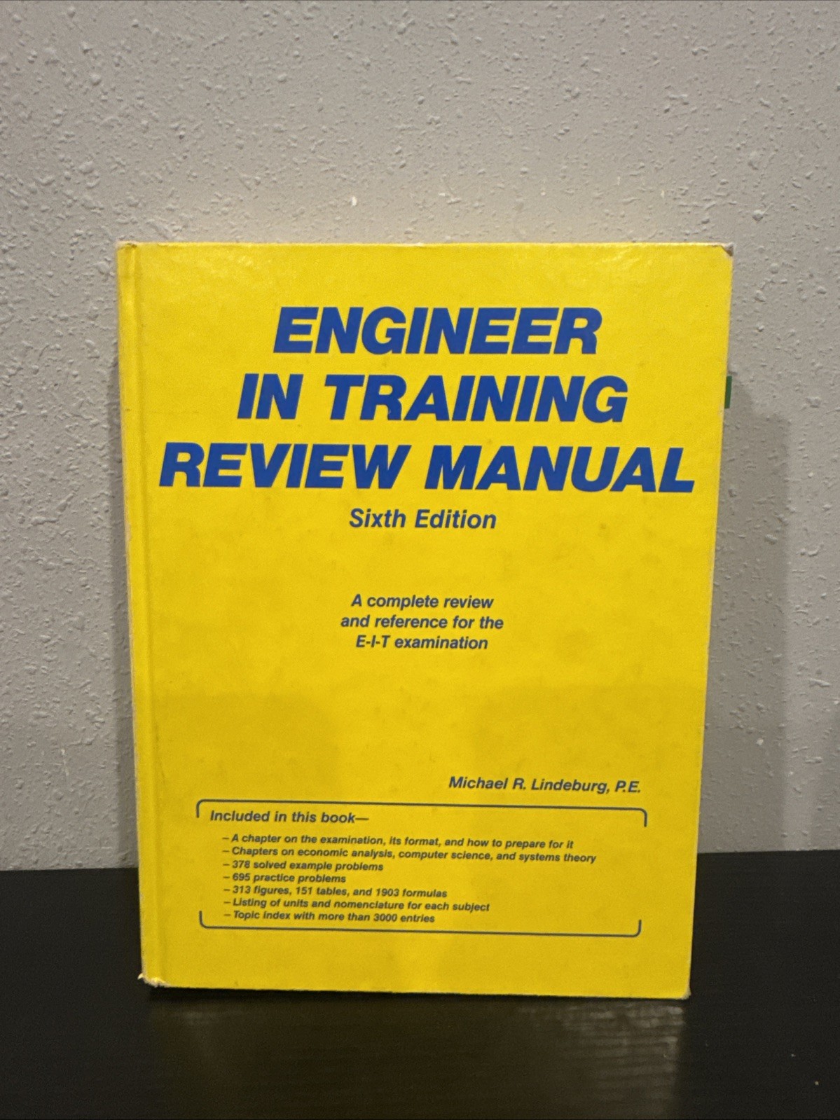 Engineer-In-Training Solutions Manual 1982 Softbound Michael R Lindeburg Author