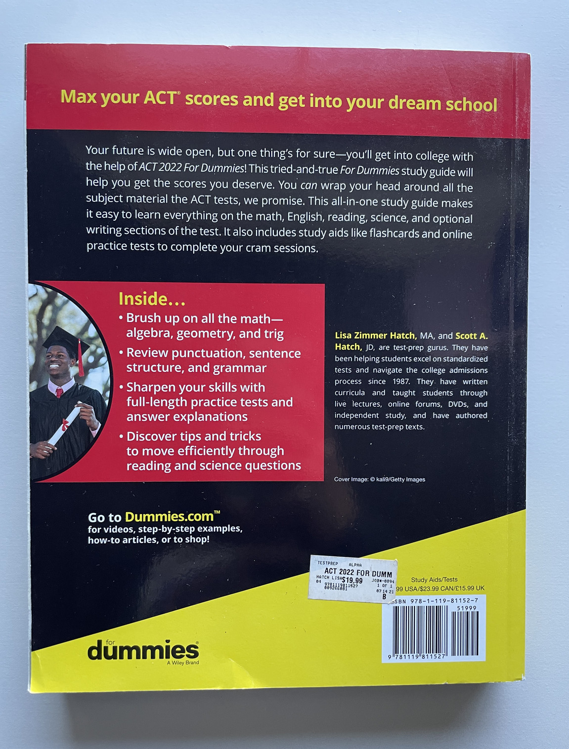ACT 2022 for Dummies ACT Test Prep with 3 Full Online Practice Tests