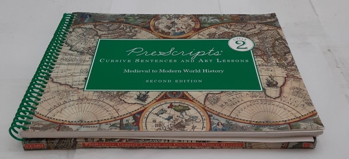 PreScripts Cursive Sentences & Art + Letters & Coloring (2 Books) 9781732964082