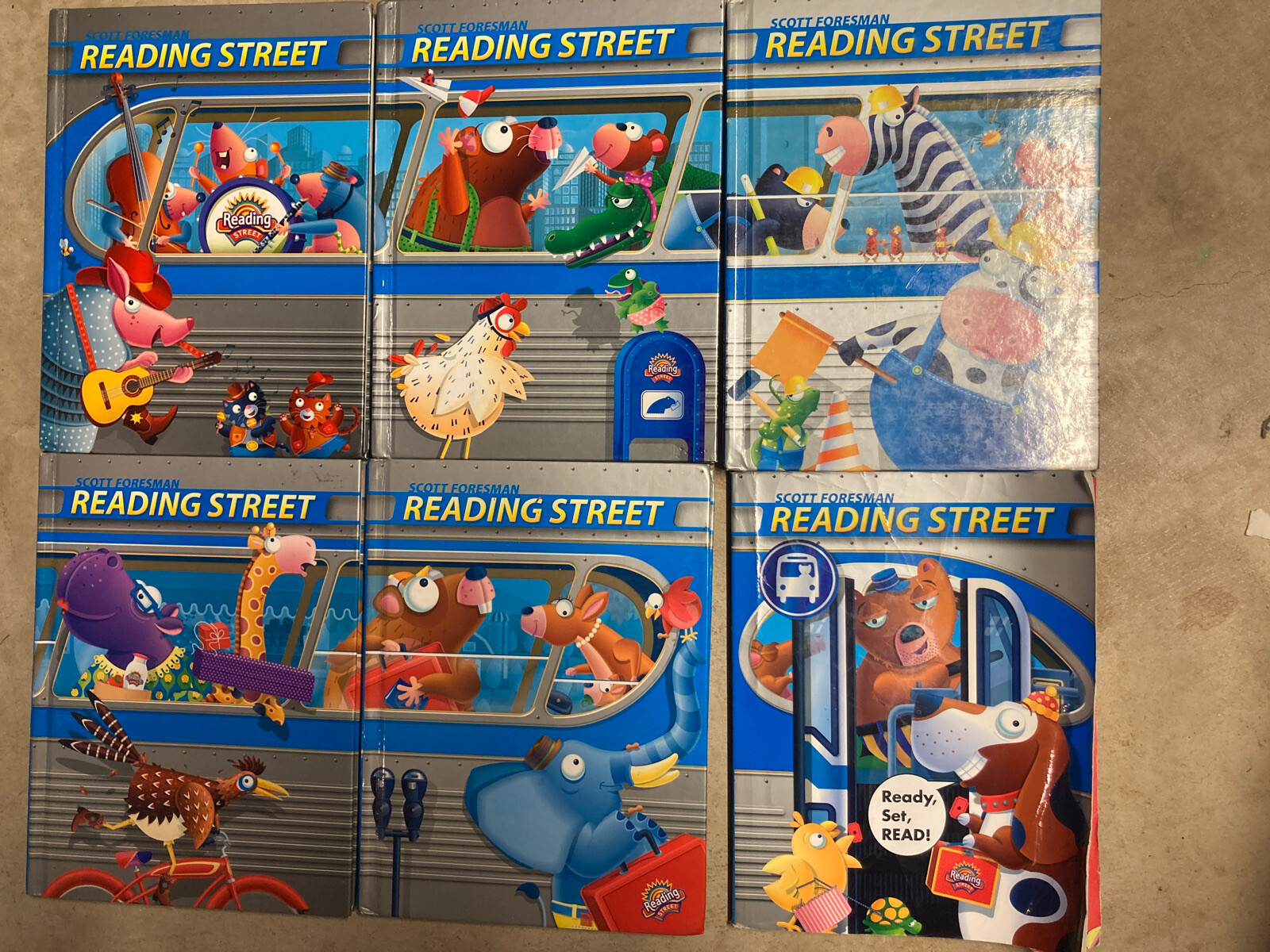 Reading Street Grade 1 Textbook Set Of 6 Units R-5 Scott Foresman Hard/softcover