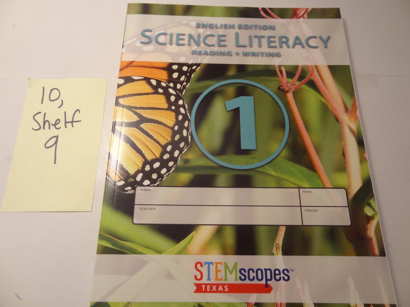 STEMscopes Texas Grade 1 Science Literacy Reading and Writing as Shown
