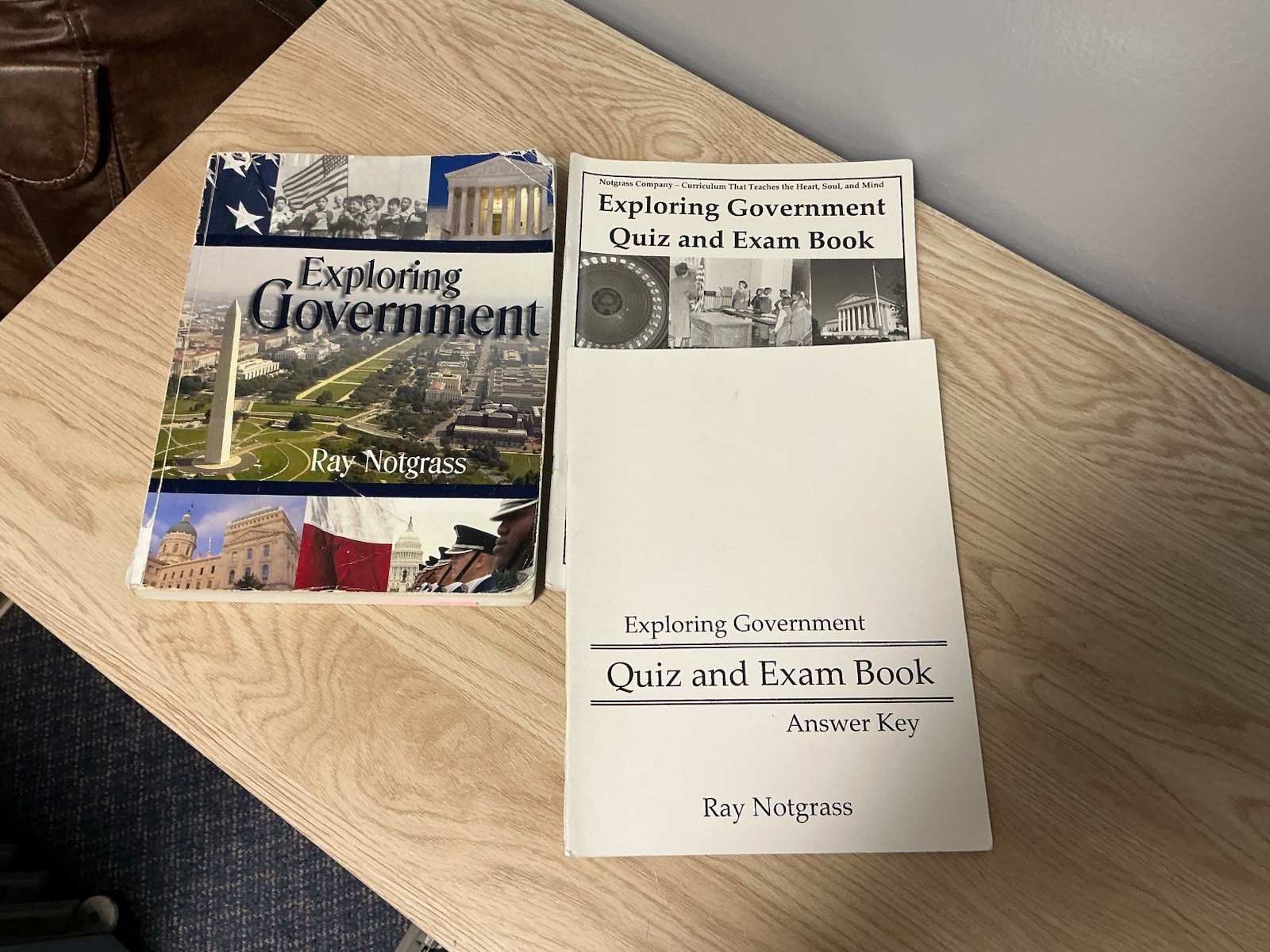 Exploring Government By Ray Not grass, Used Text, Exam Book, Exam Key