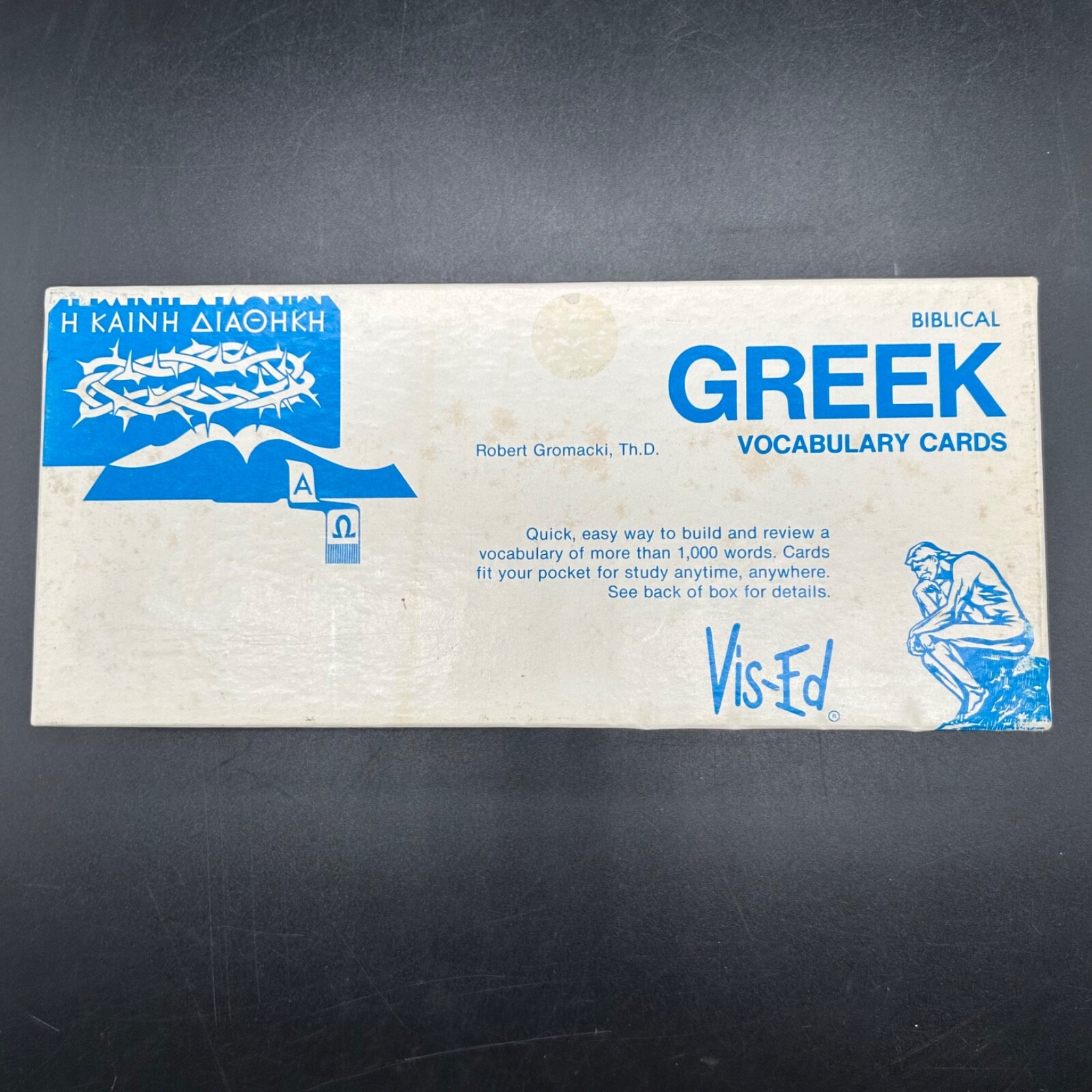 VIS-ED Biblical GREEK Vocabulary Cards Set Vintage 1979 See Description