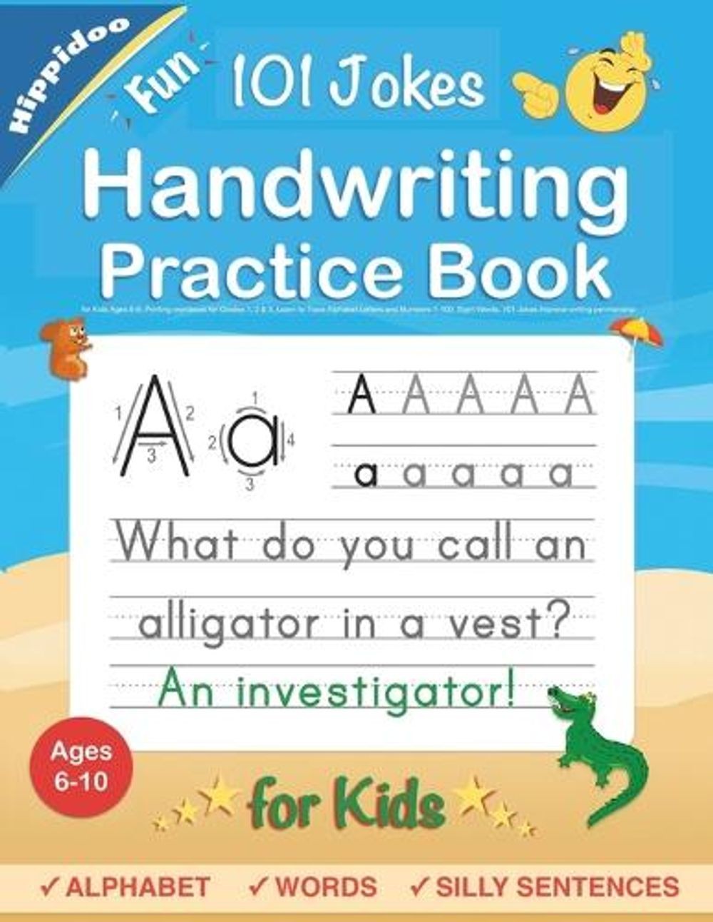 Handwriting Practice Book for Kids Ages 6-8: Printing Workbook for Gra by Hippid