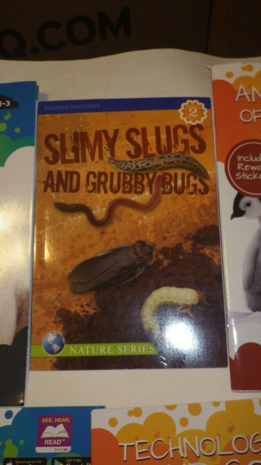 Beginning Reader Pack-5 Books-Slimy Slugs, French, Animals, Coding and Sounds