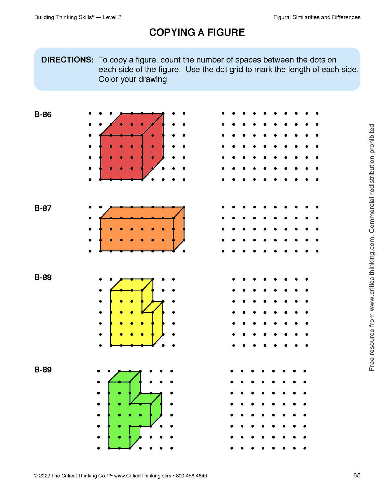Building Thinking Skills Level 2 Color Ed. Workbook for Critical Thinking Skills