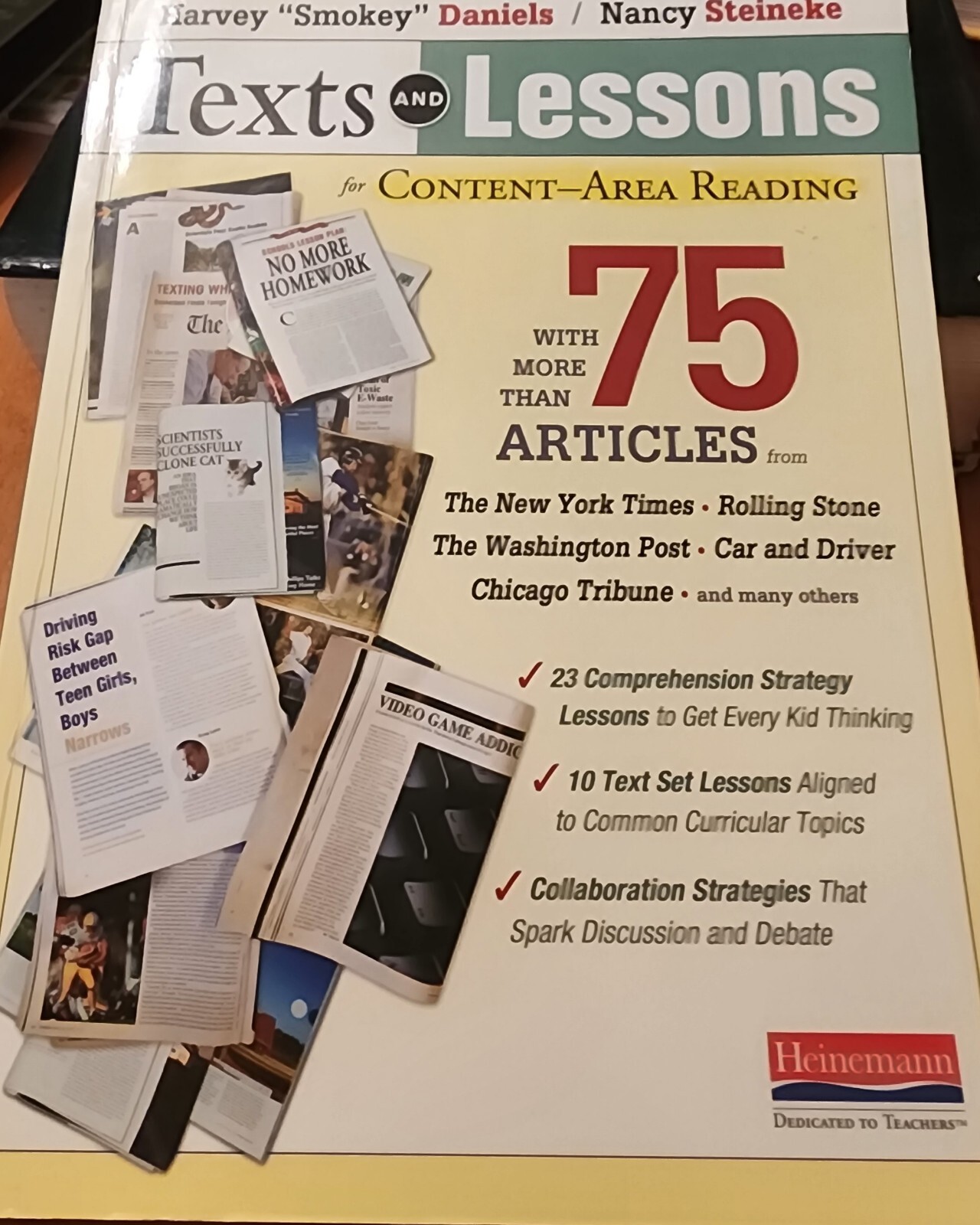 Texts and Lessons for Content-Area Reading by Harvey Daniels and Nancy Steineke