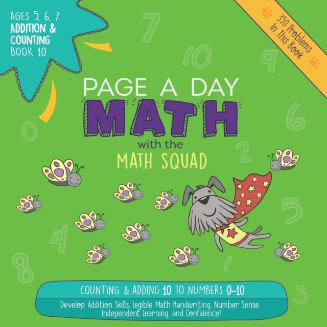 Auerbach – Page A Day Math Addition Counting Book 10 Adding 10 to t – X555z