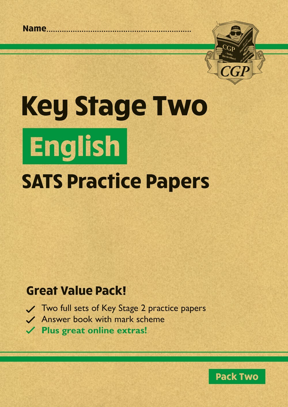 KS2 SATS Ages 7-11 English Practice Papers Pack 2 with Answers Key Stage 2 Cgp