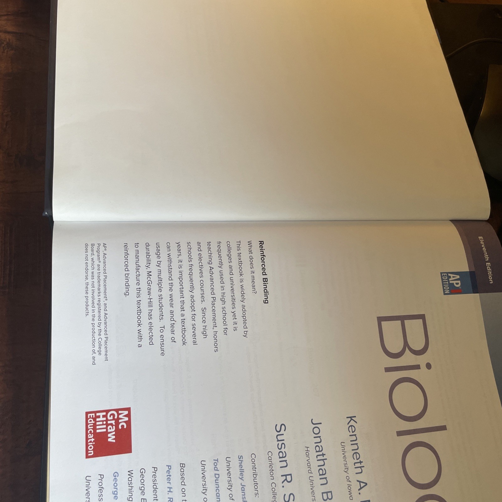 Ap Biology Raven Ser.: Biology by Peter H. Raven (2016, Hardcover)