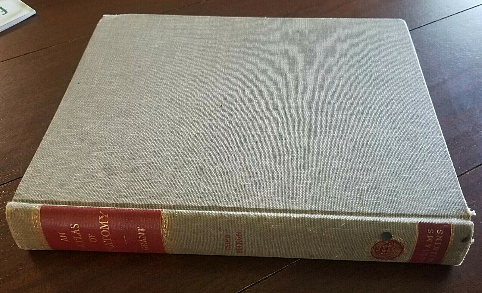 An Atlas of Anatomy text book third edition 1951 J C Boileau Grant reference