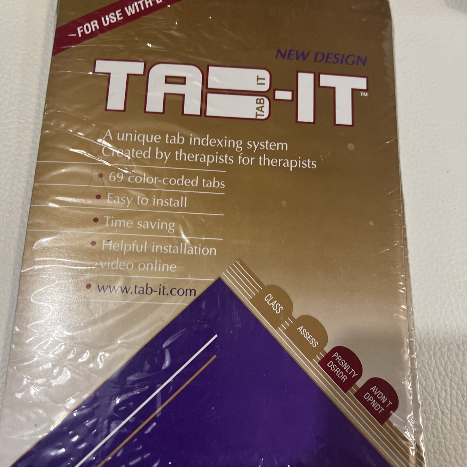 New 2 Sets | Tab-It Index Tabs for DSM-5 | Free Shipping | USA