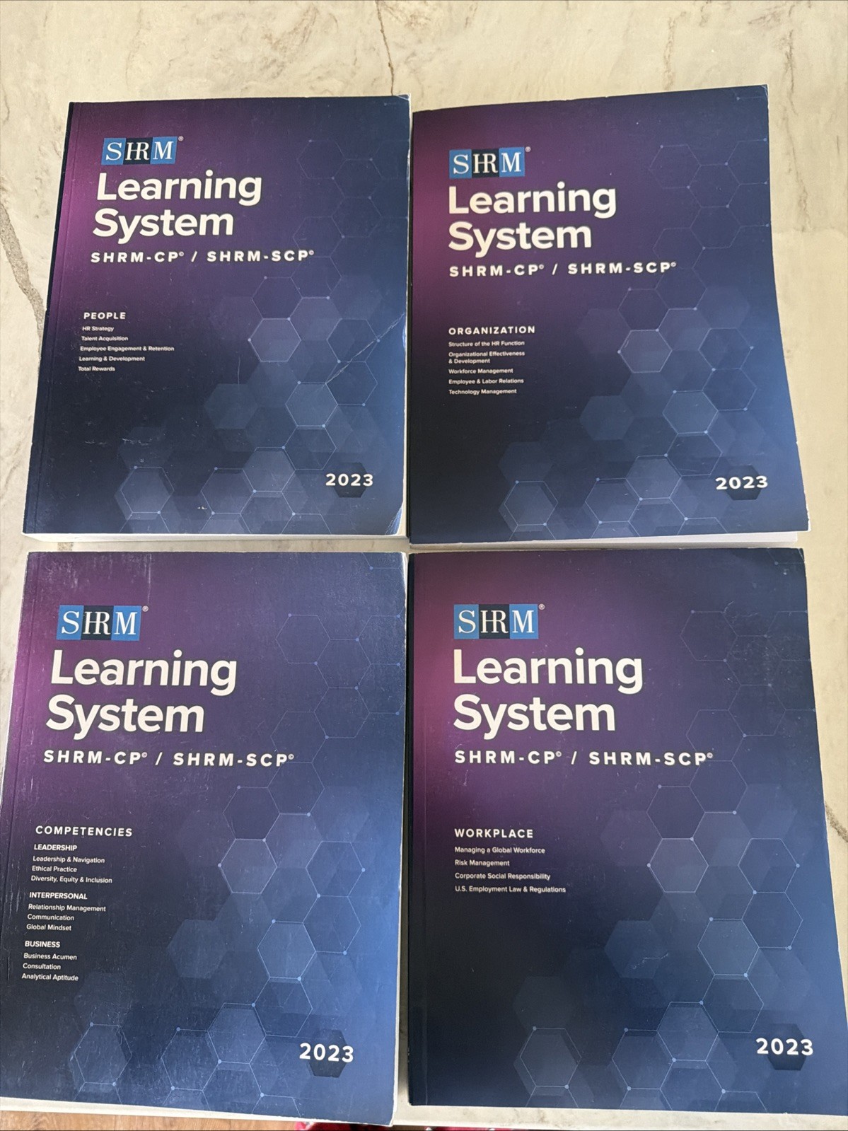 SHRM Learning System Books 2023 Set of 4 for SHRM-CP/SCP