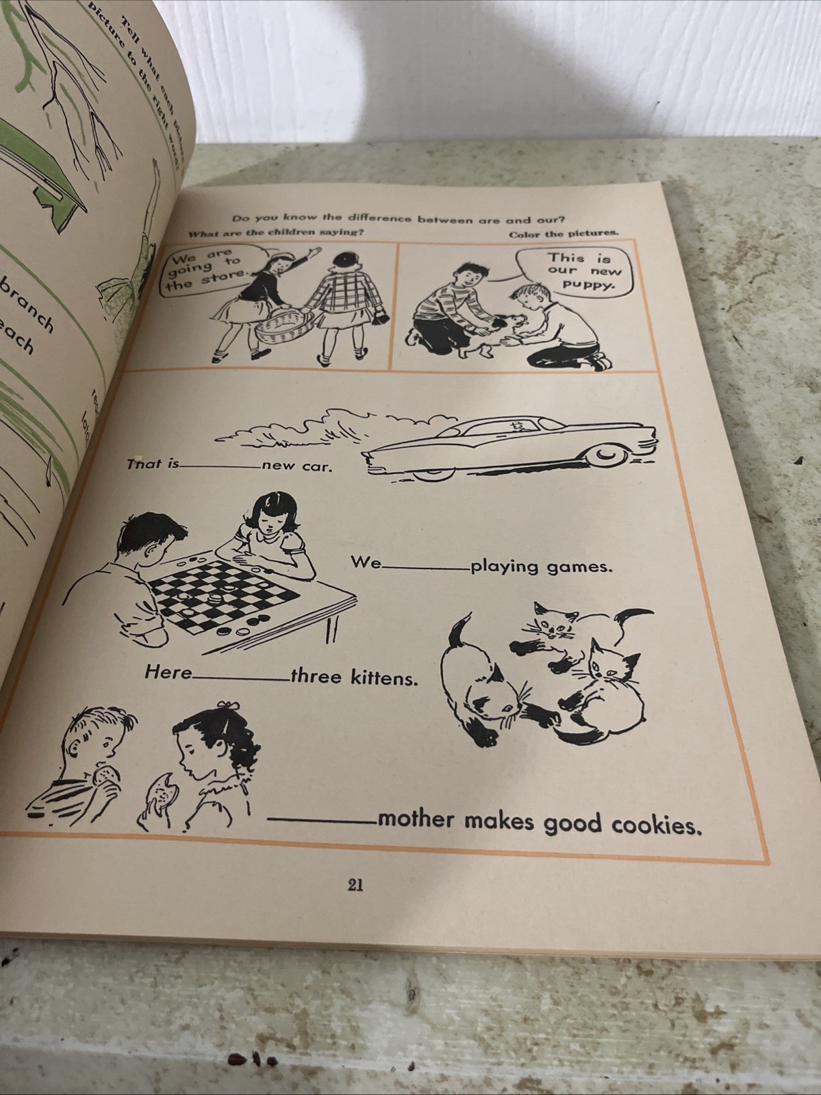 Fun with Phonics Book, Help yourself Series, Vintage 1956 workbook Whitman