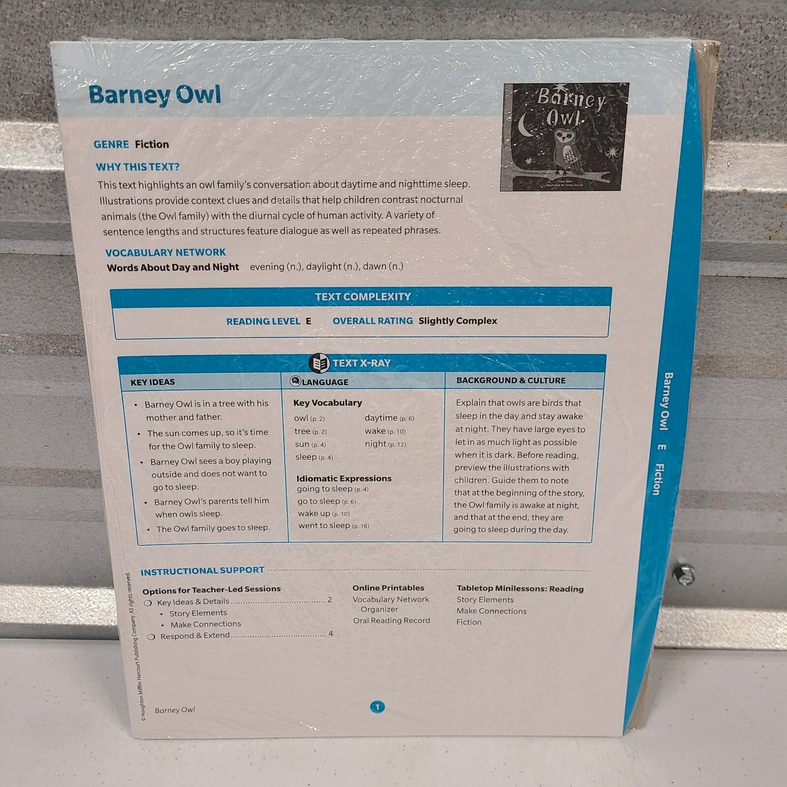 Level E (Grade K) – Take and Teach Card Pack, Into Reading Rigby – Kindergarten