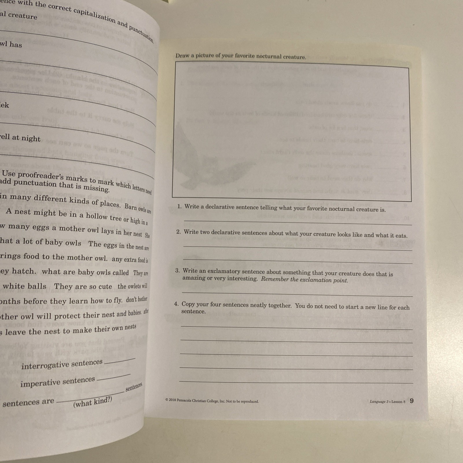 Abeka Language 3 Work Text, 5th Edition (2018) 3rd Grade