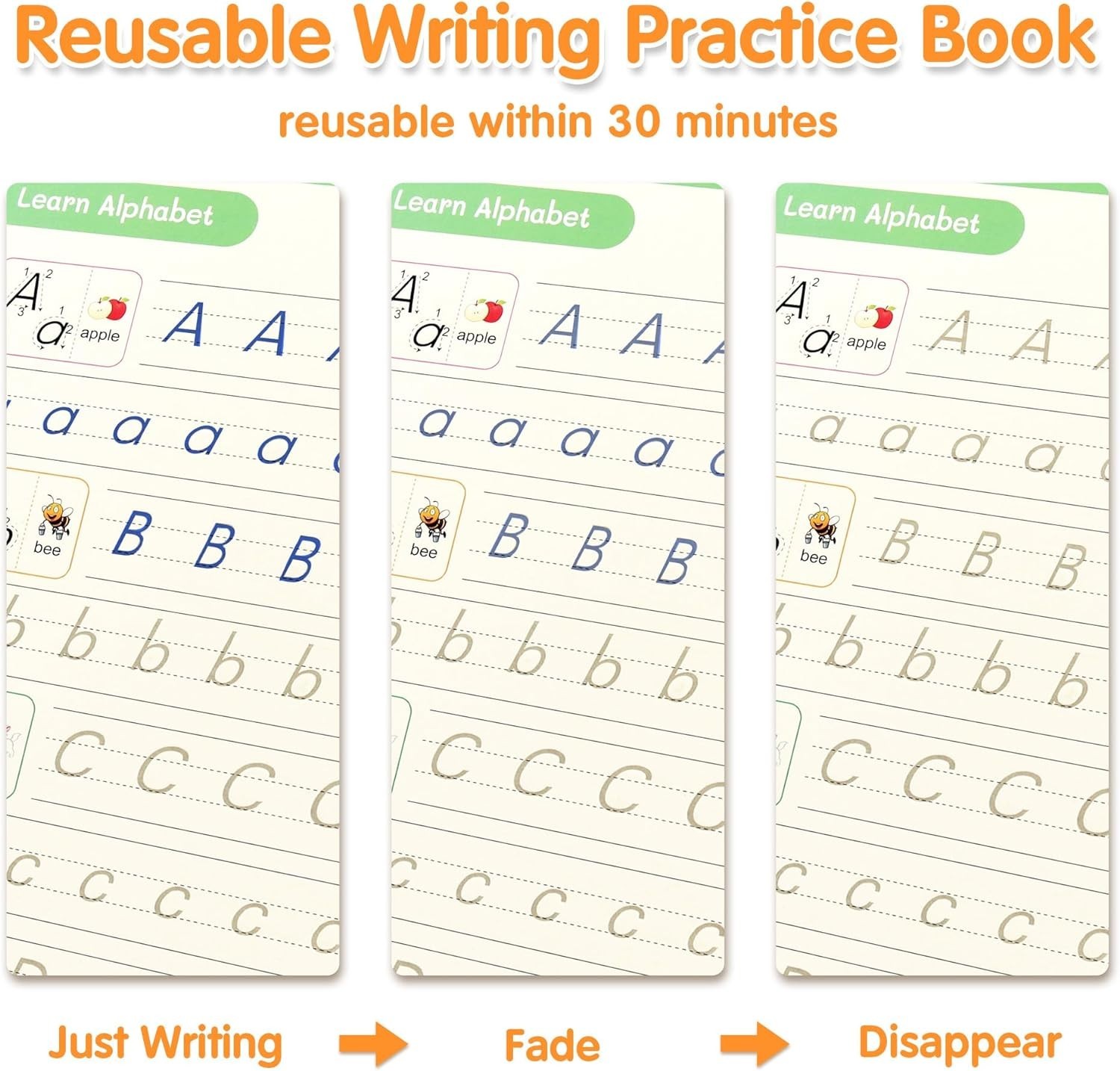 Interactive Handwriting Practice Copybook Set for Kids – Develops Writing Skills