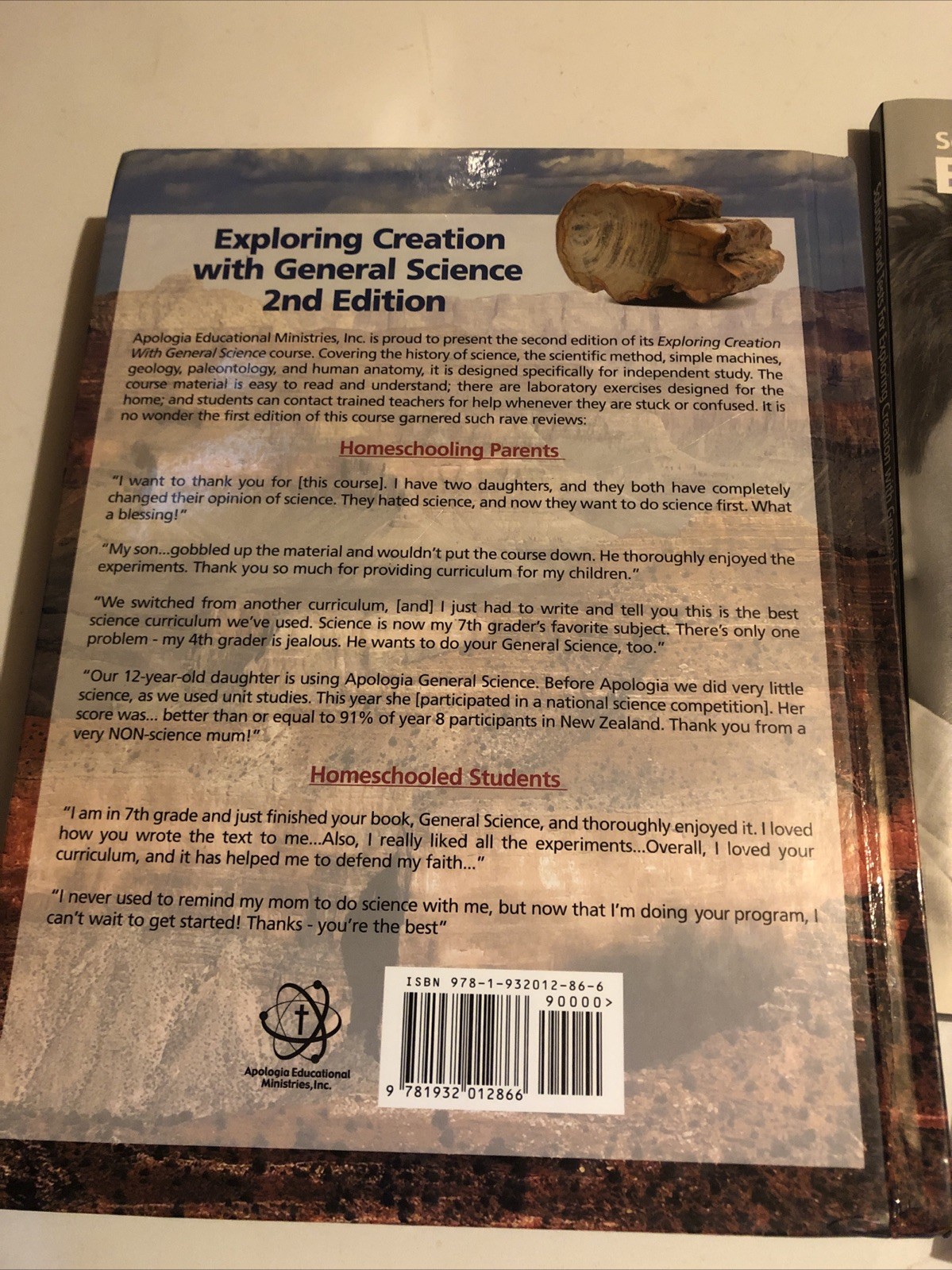 Apologia Exploring Creation General Science Student Set Teacher Tests Key 2e.