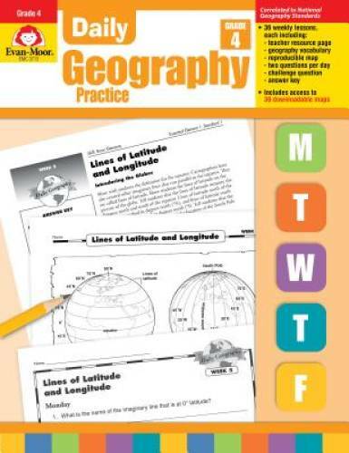 Daily Geography Practice, Grade 4 – Paperback By Evan Moor – GOOD