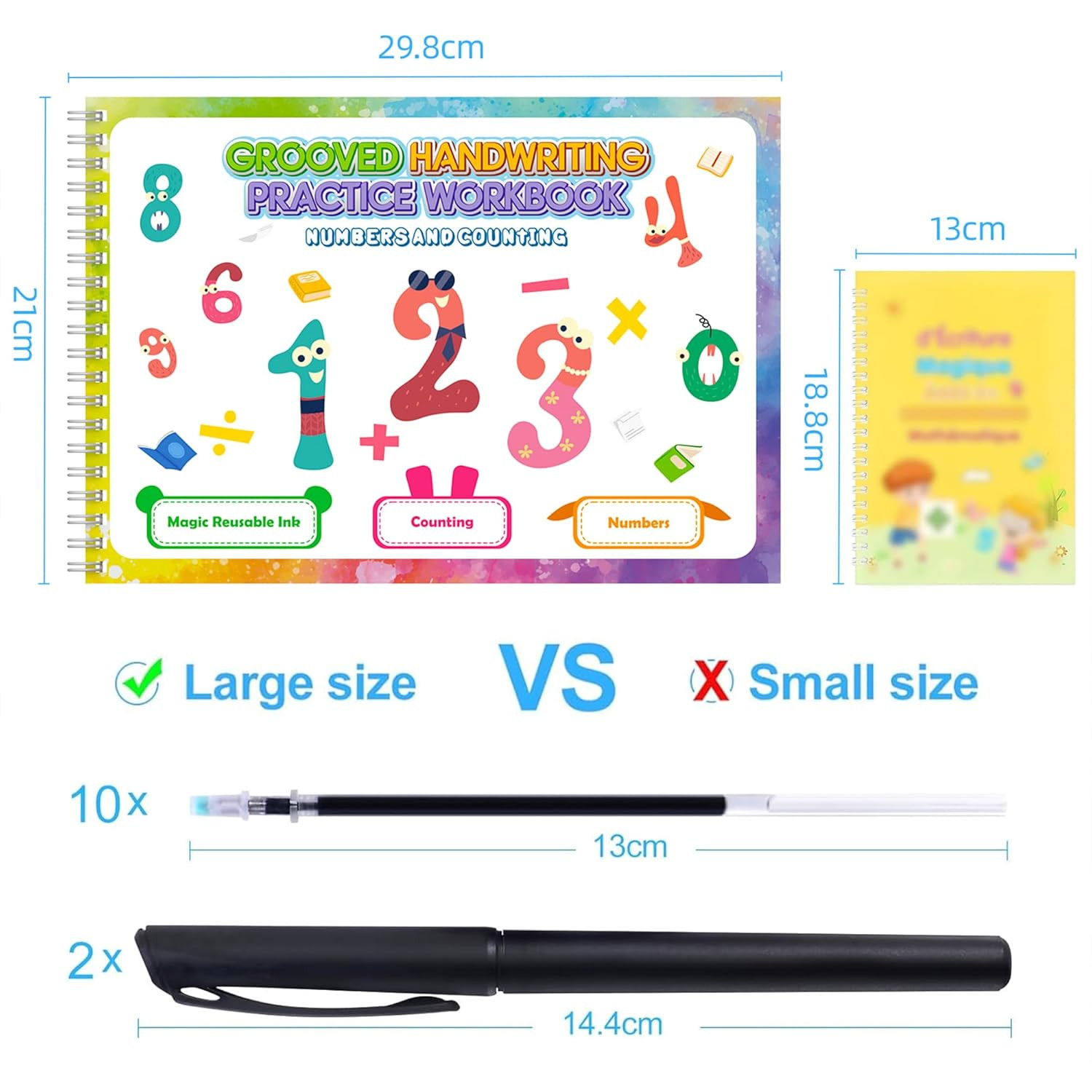 Magic Grooved Writing Practice Books, Grooved Handwriting Practice for Kids 3+,