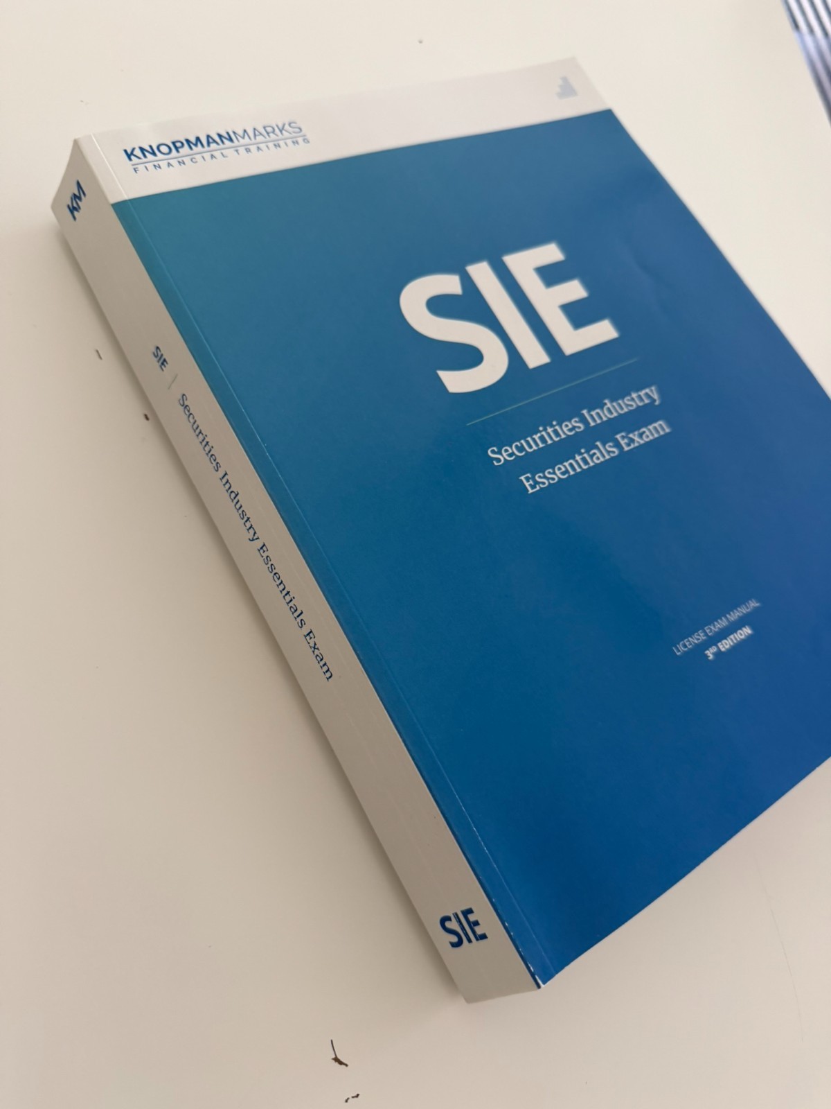 SIE Securities Industry Essentials Exam License Exam Manual 3rd ed Knopman Marks