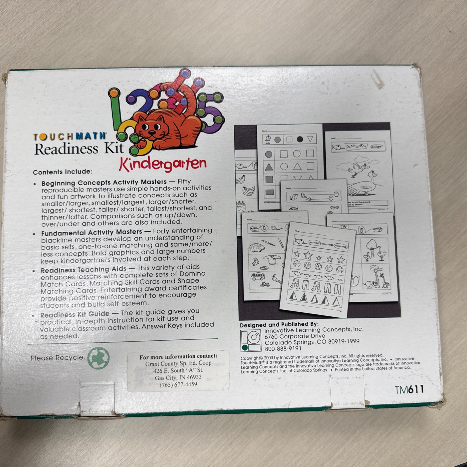 TouchMath Kindergarten Readiness Kit TM611 Loose Leaf First Edition