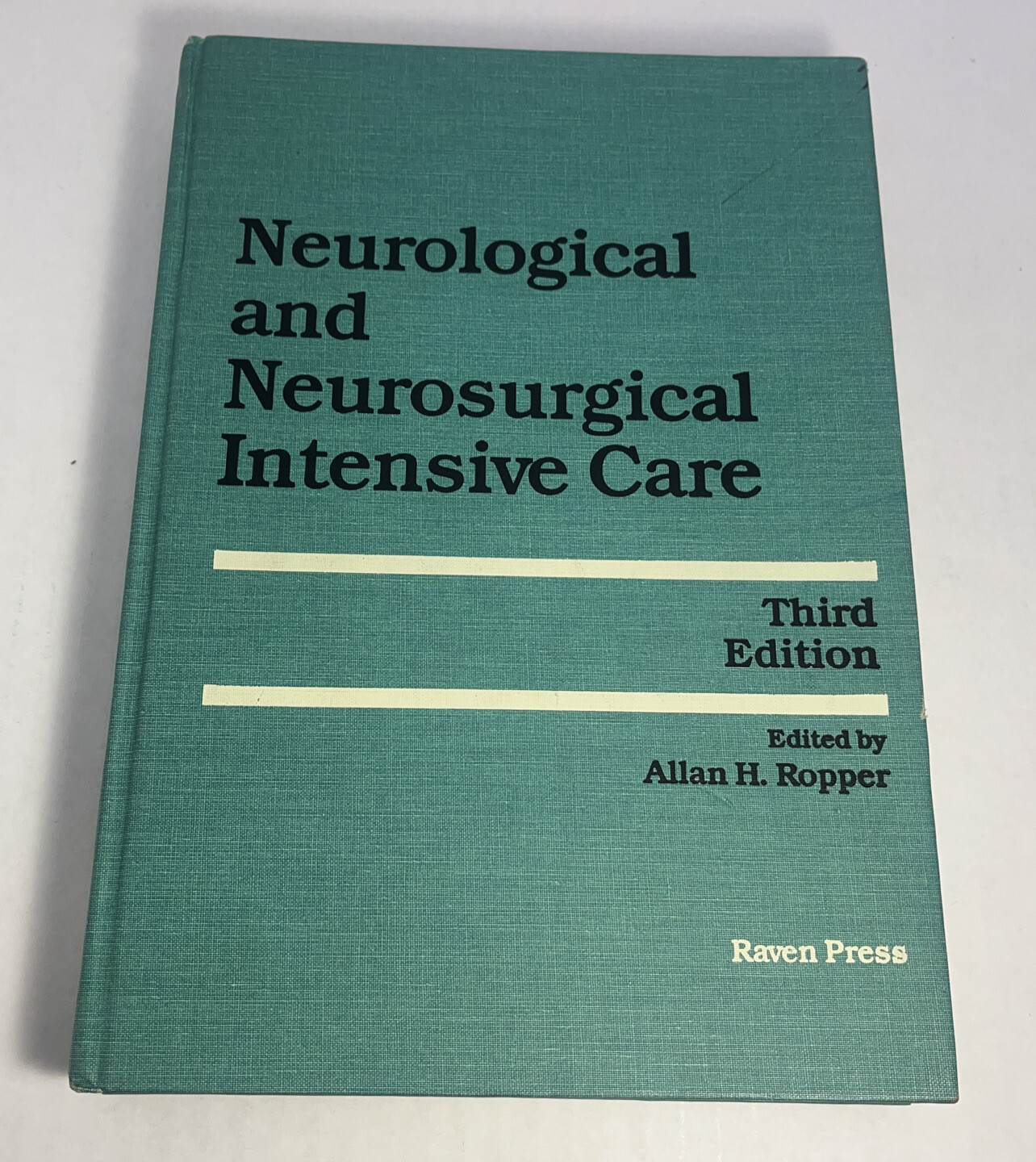 1993 NEUROLOGICAL & NEUROSURGICAL INTENSIVE CARE 3rd Ed ROPPER KENNEDY ZERVAS