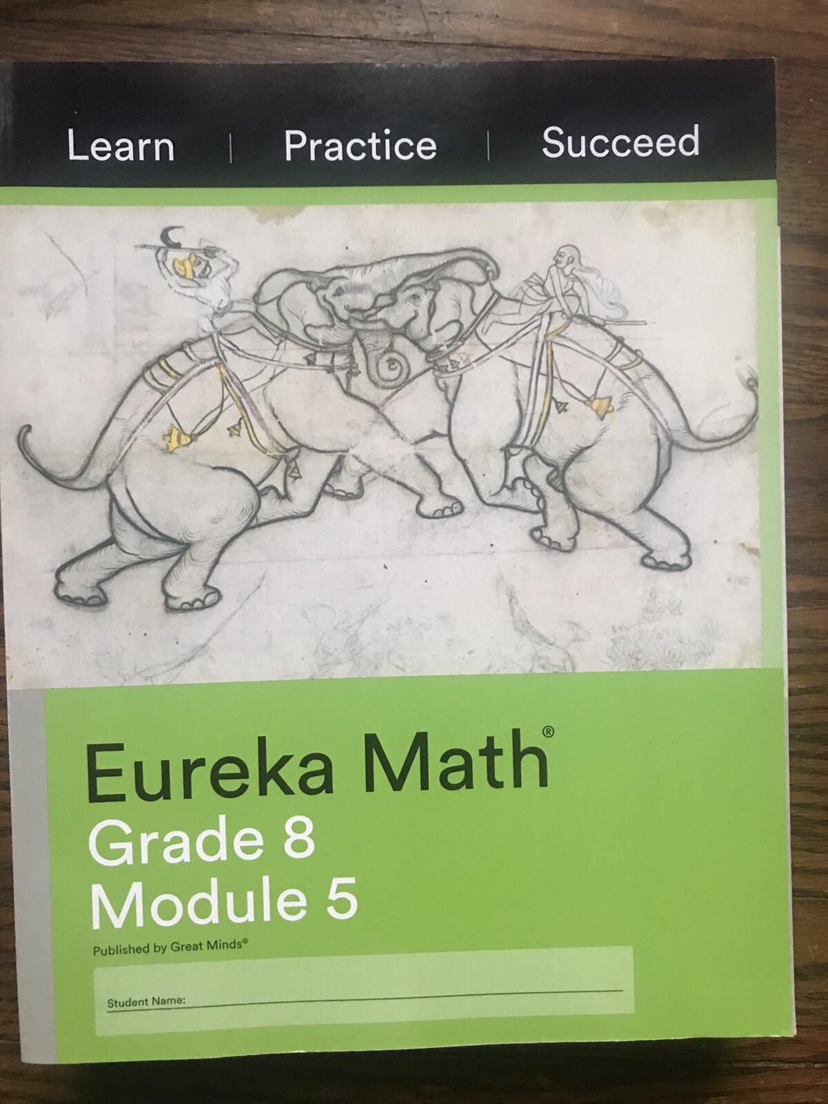Eureka Math Grade 8 All Modules 1,2,3,4,5,6 & 7 (Learn,Practice,Succeed)workbook