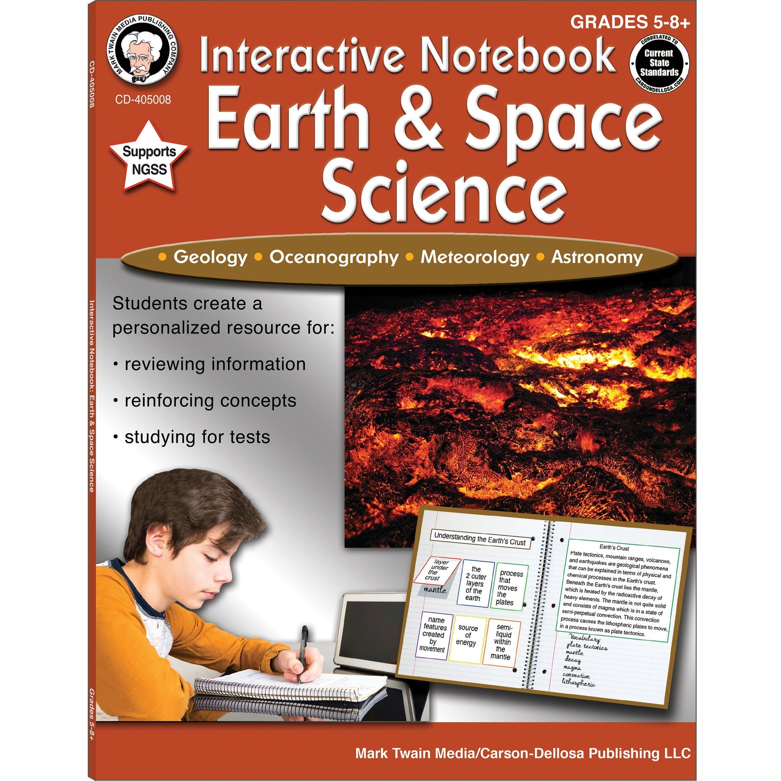 Mark Twain Earth & Space Science Interactive Books, Grades 5-8, Geology, Oce…