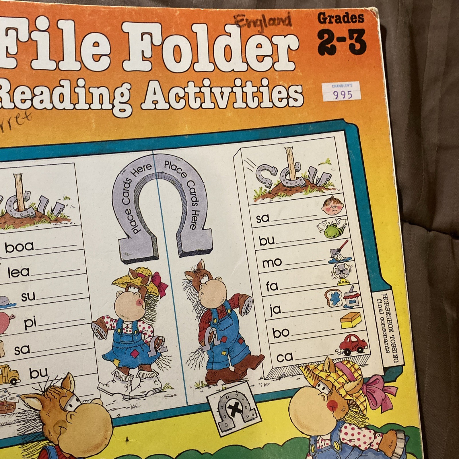 File Folder Reading Activities Grades 2-3 Vintage 1991 Paperback Speech therapy