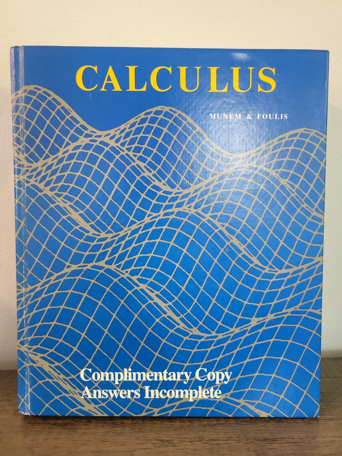 CALCULUS WITH ANALYTIC GEOMETRY By Mustafa Munem – Hardcover Excellent Condition
