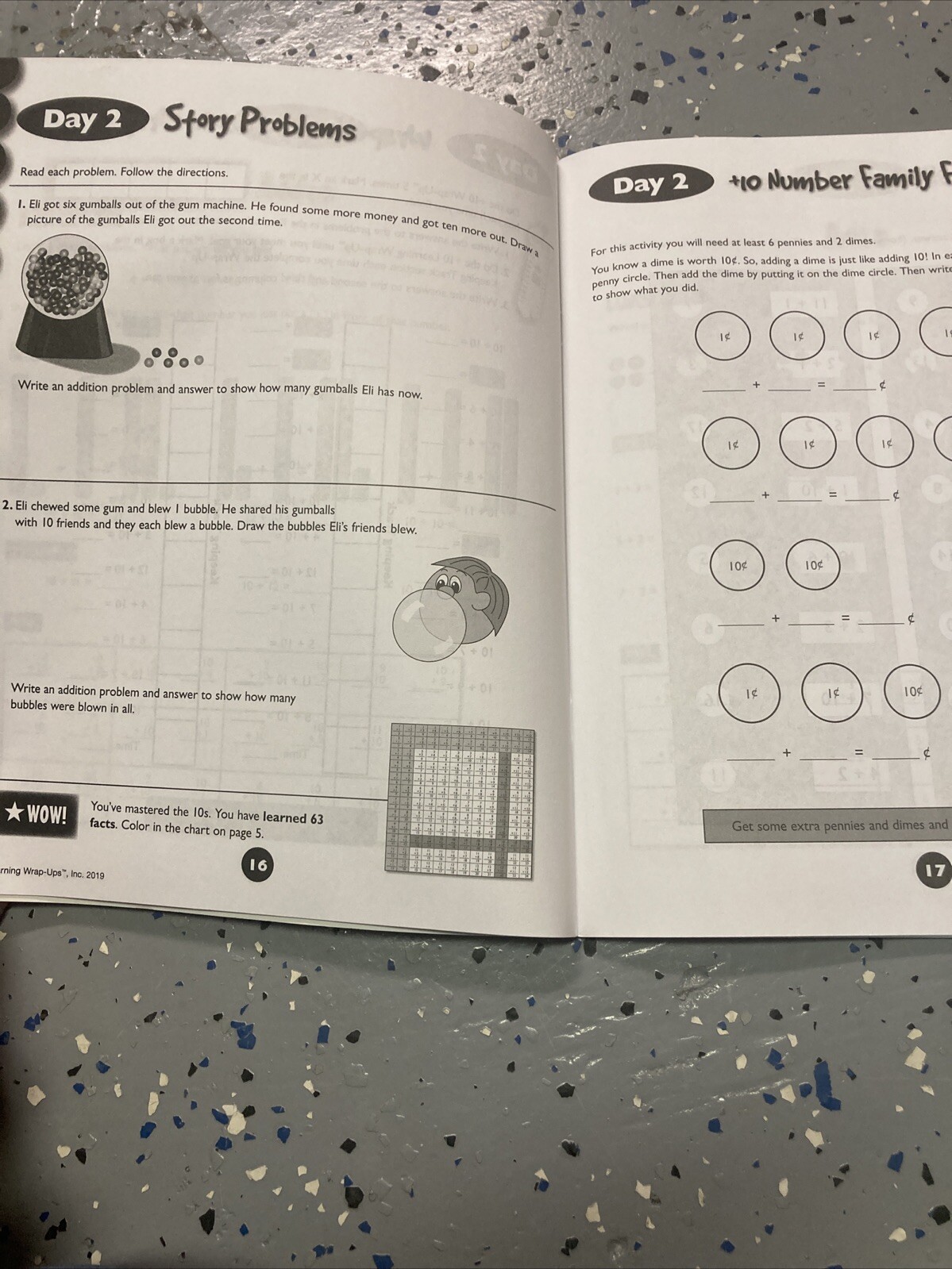 Learning Wrap Ups Addition Mastery Book And Manipulative