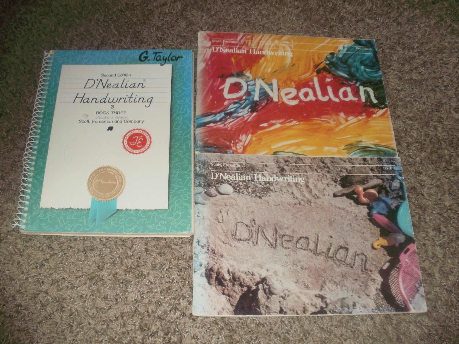 D’Nealian HANDWRITING Scott Foresman Book 1 +Readiness +Book 3 Teacher’s Edition