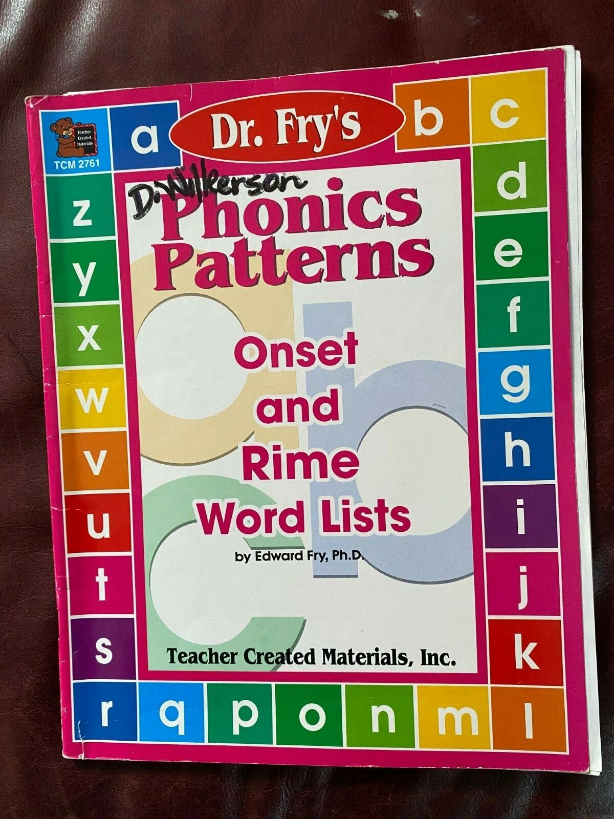Phonics Patterns  Onset and Rimes Word List by Dr. Fry