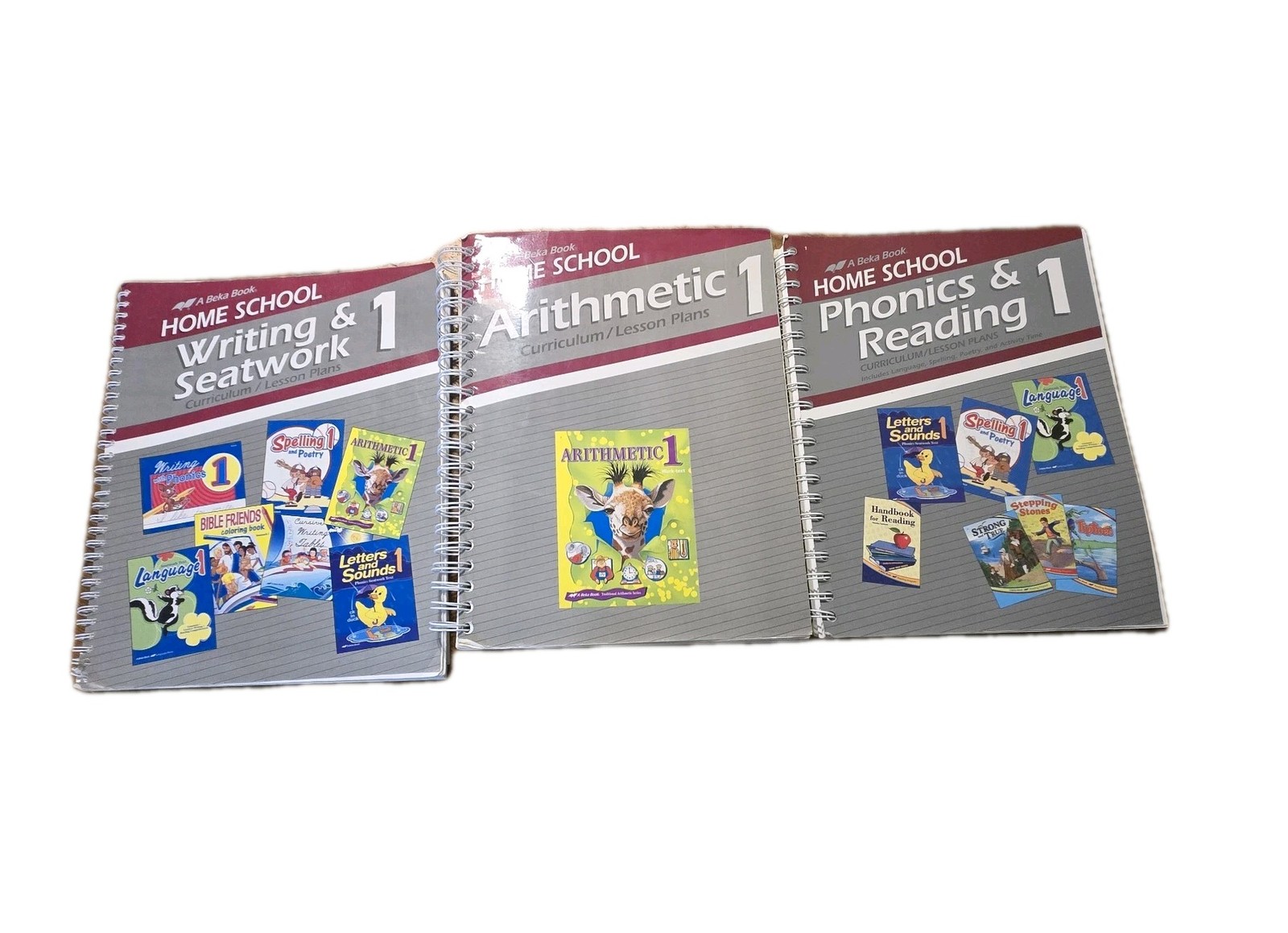 A Beka Homeschool Grade 1 Math Phonics Reading Writing Lesson Plans READ