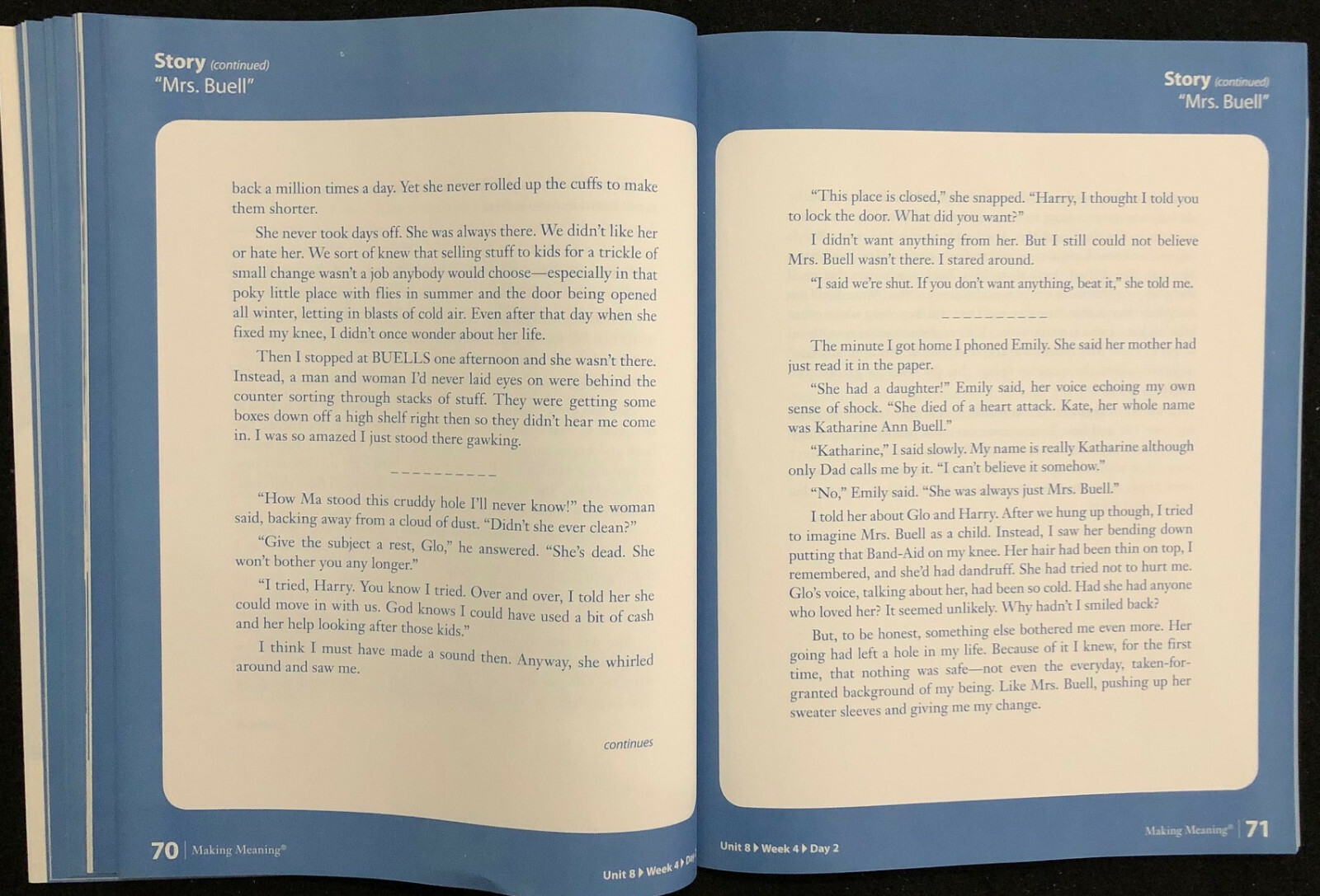 5th – Making Meaning – FIVE (5) STUDENT RESPONSE BOOKS (2008, 2nd Edition)
