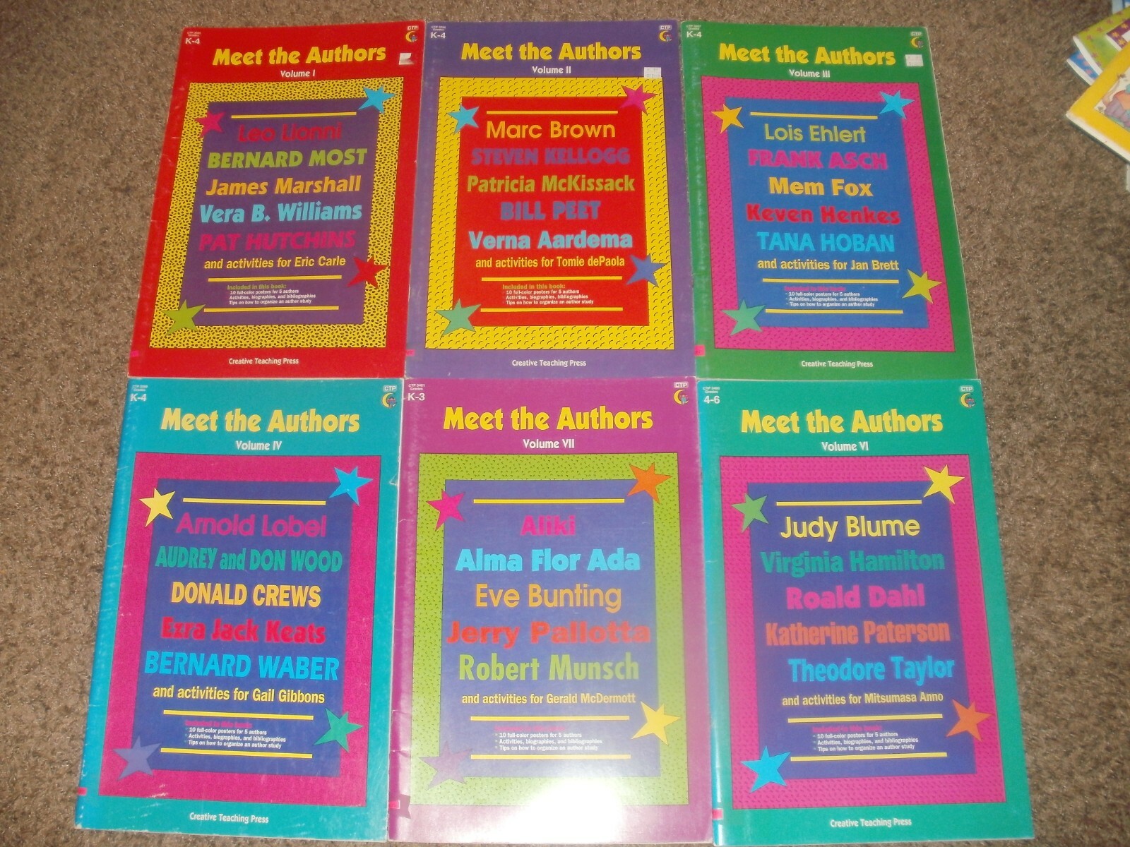 6 Teacher Big Books MEET THE AUTHORS Volume 1 2 3 4 7 6 K-4 4-6 Creative Teachin