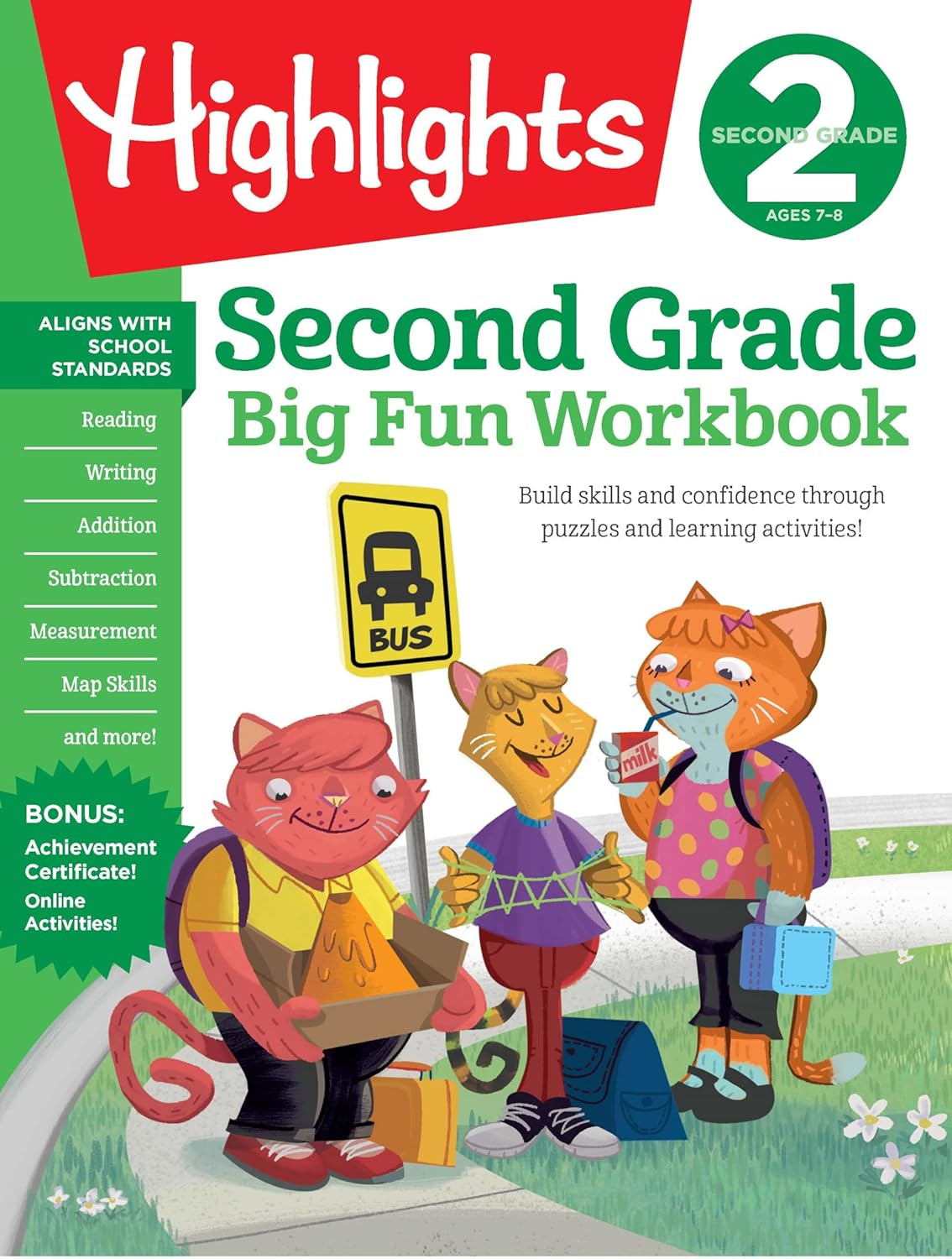 Second Grade Big Fun Workbook: Second Grade Curriculum Workbook for Kids, Practi