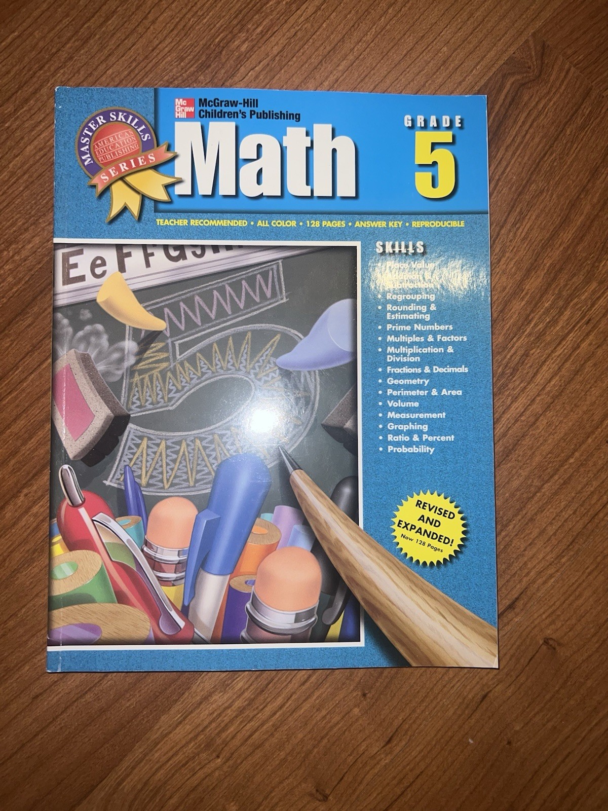 McGraw-Hill Master Skills Math Grade 5 Workbook with Answer Key
