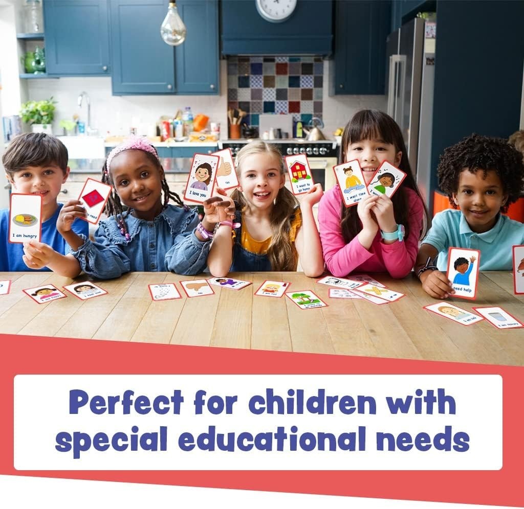 Special Needs PECS 27 Communication Flashcards for Autism Speech Aid