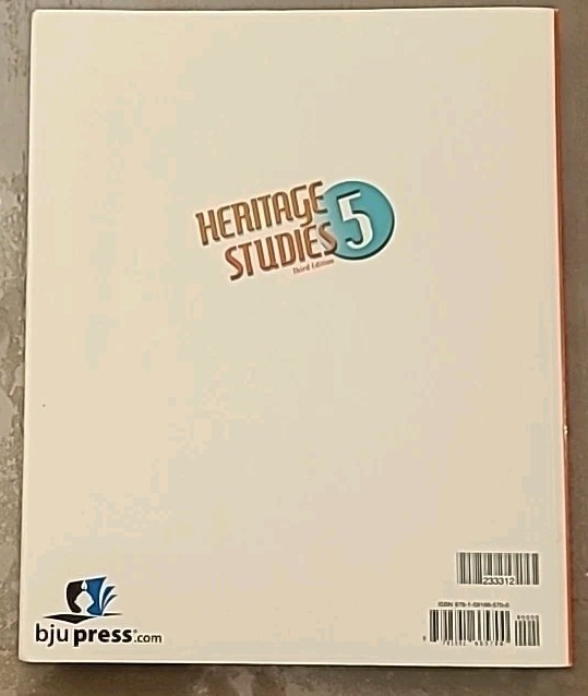 BJU Heritage Studies 5 Third Edition Student Textbook