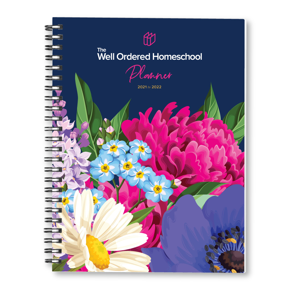 The Well Ordered Homeschool Planner 2021/2022, Hardbook, Large Spiral, NEW