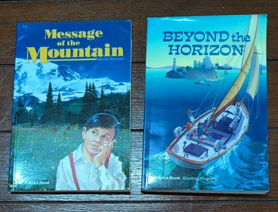 Abeka 5th Grade Readers Homeschool Lot of 2 Horizon Mountains