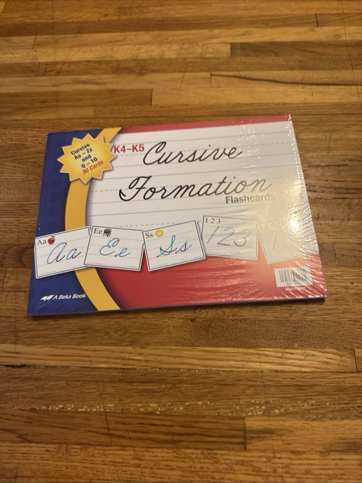 A Beka Book Cursive Formation Flashcards K4-K5. Brand New